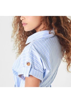 Vestido Cuello Camisero Manga Corta