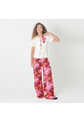 Camiseta Cuello Lazo Manga Corta