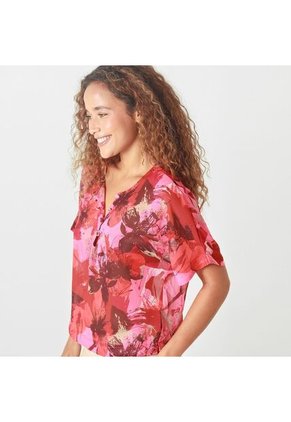 Blusa Cuello V Manga Corta