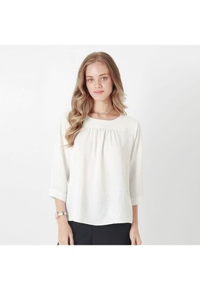 Blusa Cuello Redondo Manga 3Cuartos