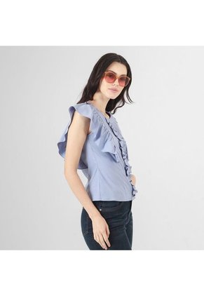 Blusa Cuello Redondo Manga Sisa