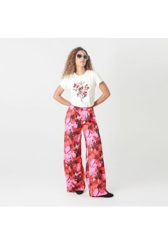 Pantalon Tiro Alto Bota Palazzo FDS