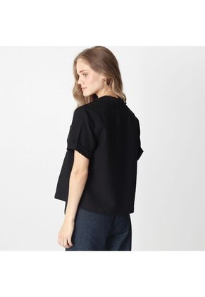 Blusa Cuello Sport Manga Corta