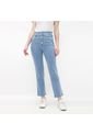 Jeans Para Mujer Tiro Alto, Con Botones Altos. COLOR-AZUL-8 de FDS