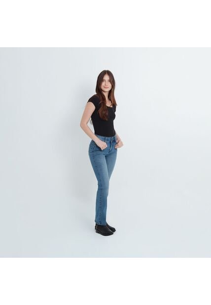 Jean Tiro Medio Bota Flare