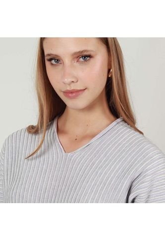 Sweater Cuello V Manga Corta FDS