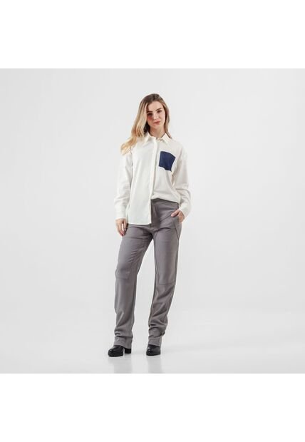 Camisa Cuello Camisero Manga Larga