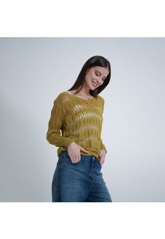 Sweater Cuello Pico Manga Larga FDS