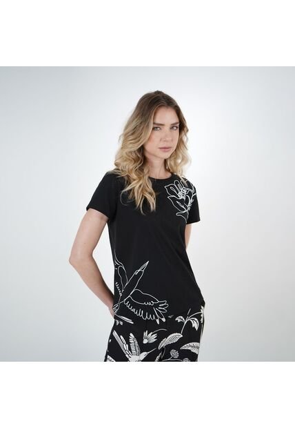 Camiseta Negra Colibrí FDS By Aramacao