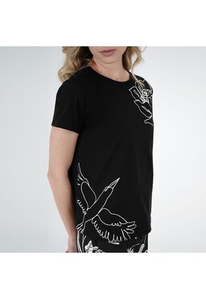 Camiseta Negra Colibrí FDS By Aramacao