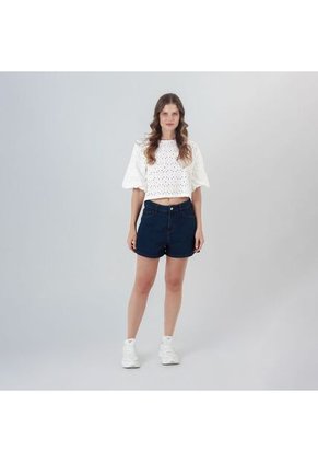 Blusa Cuello Redondo Manga Corta