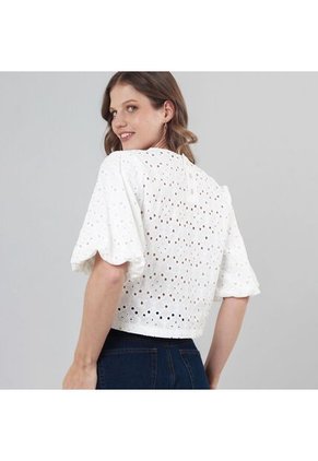Blusa Cuello Redondo Manga Corta