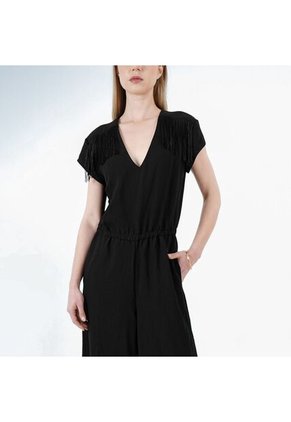 Vestido Cuello V Manga Corta