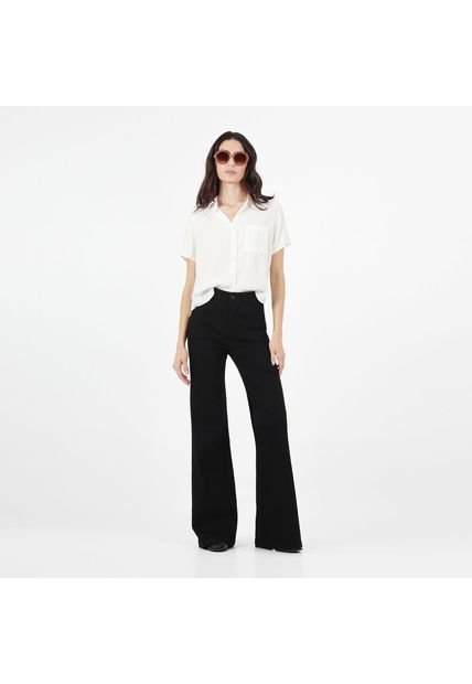 Jean Wonder Tiro Alto Bota Flare