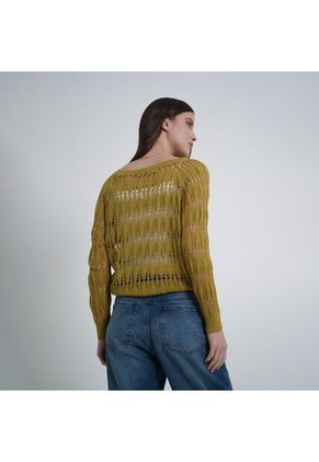 Sweater Cuello Pico Manga Larga