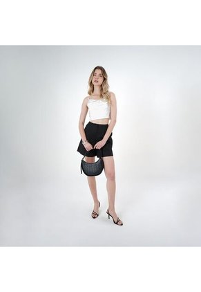 Blusa Cuello Corazon Manga Tiras