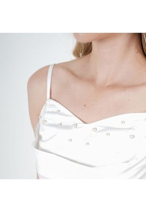 Blusa Cuello Corazon Manga Tiras