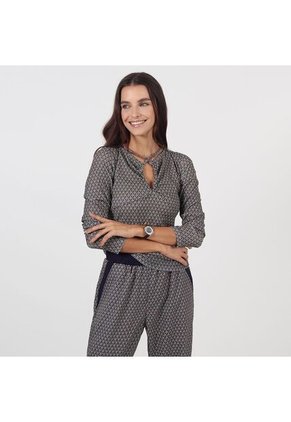 Camiseta Cuello Camisero Manga Larga