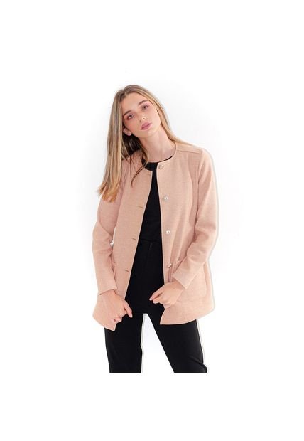 chaqueta rosa mujer