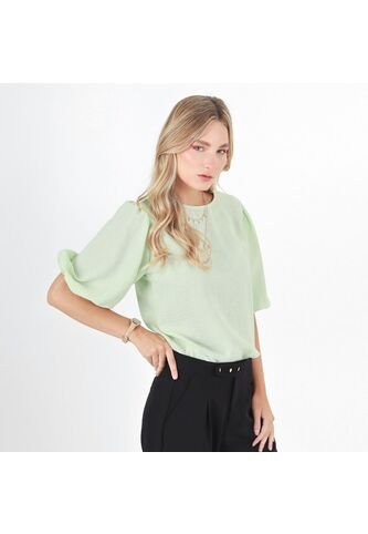 Blusa Cuello Redondo Manga 3Cuartos FDS