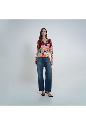 Sweater Cuello V Manga Larga