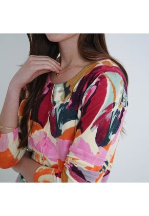 Sweater Cuello V Manga Larga