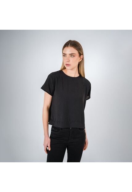 Blusa Cuello Redondo Manga Corta