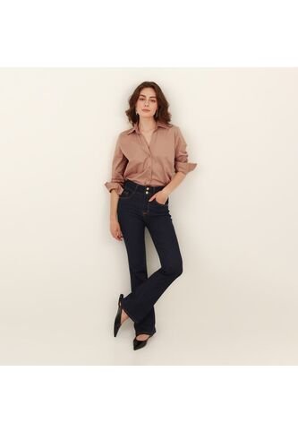 Jean Tiro Alto Bota Recta FDS