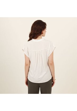 Blusa Cuello V Manga Corta