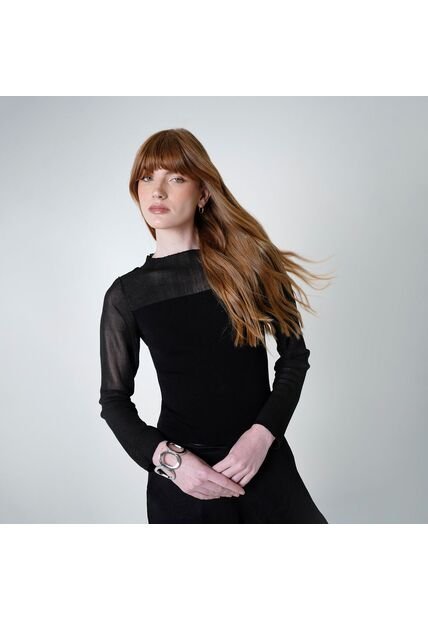 Sweater Cuello U Manga Larga