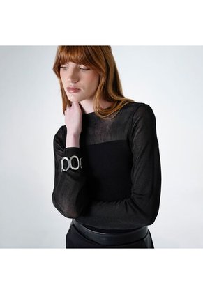 Sweater Cuello U Manga Larga