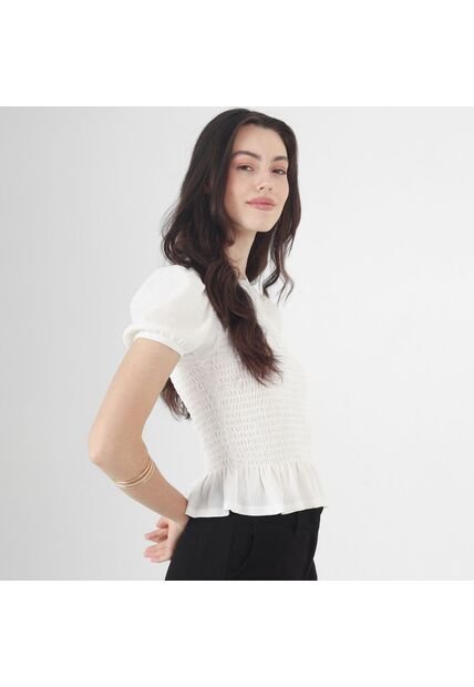 Blusa Cuello Redondo Manga Corta