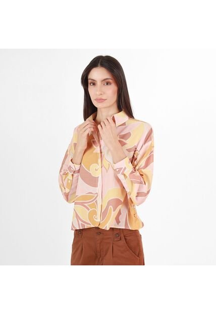 Camisa Cuello Camisero Manga Larga