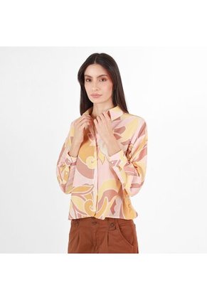 Camisa Cuello Camisero Manga Larga