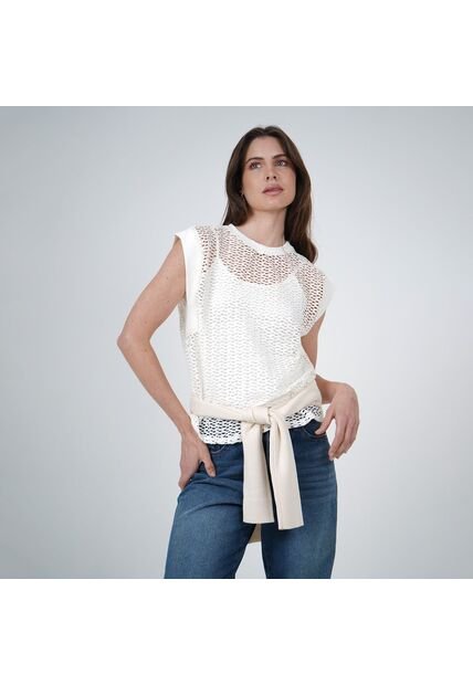 Sweater Cuello Redondo Manga Corta