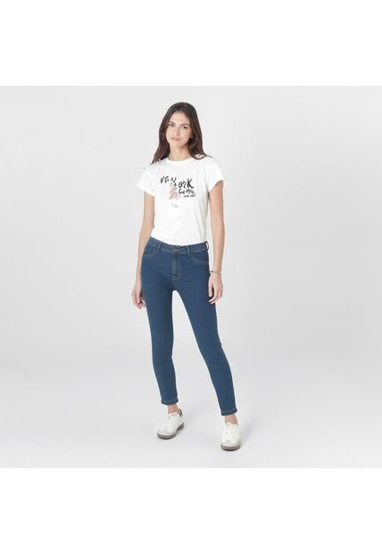 Jean Tiro Medio Bota Skinny