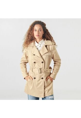 Chaqueta Tipo Gabardina Manga Larga Cuello Sport FDS