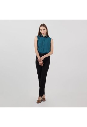 Blusa Cuello Camisero Manga Sisa
