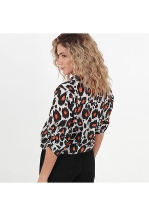 Blusa Cuello Camisero Manga 3cuartos