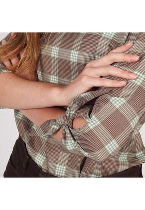 Blusa Cuello Redondo Manga Tres Cuartos