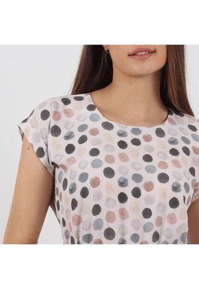 Vestido Cuello Redondo Manga Corta