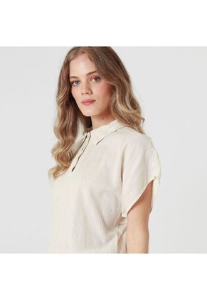 Blusa Cuello Sport Manga Corta