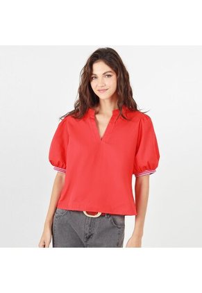 Blusa Cuello Neru Manga Corta