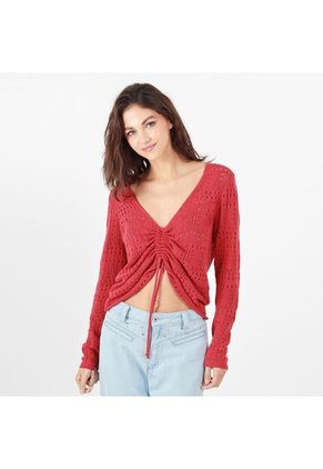 Sweater Cuello V Manga Larga