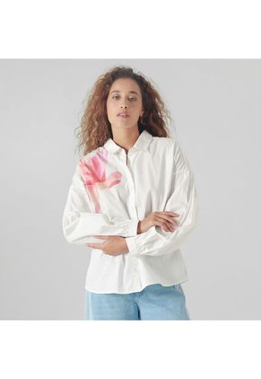 Camisa Cuello Camisero Manga Larga