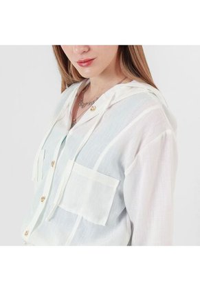 Chaqueta Cuello Redondo Manga Larga