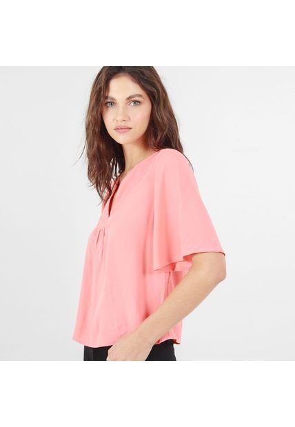 Blusa Cuello Redondo Manga Corta