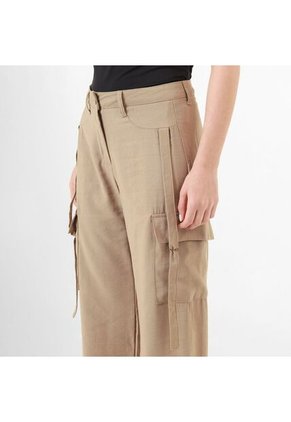 Pantalon Tipo Cargo Tiro Alto Bota Recta
