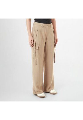 Pantalon Tipo Cargo Tiro Alto Bota Recta