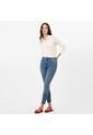 Jean Tiro Medio Bota Skinny de FDS